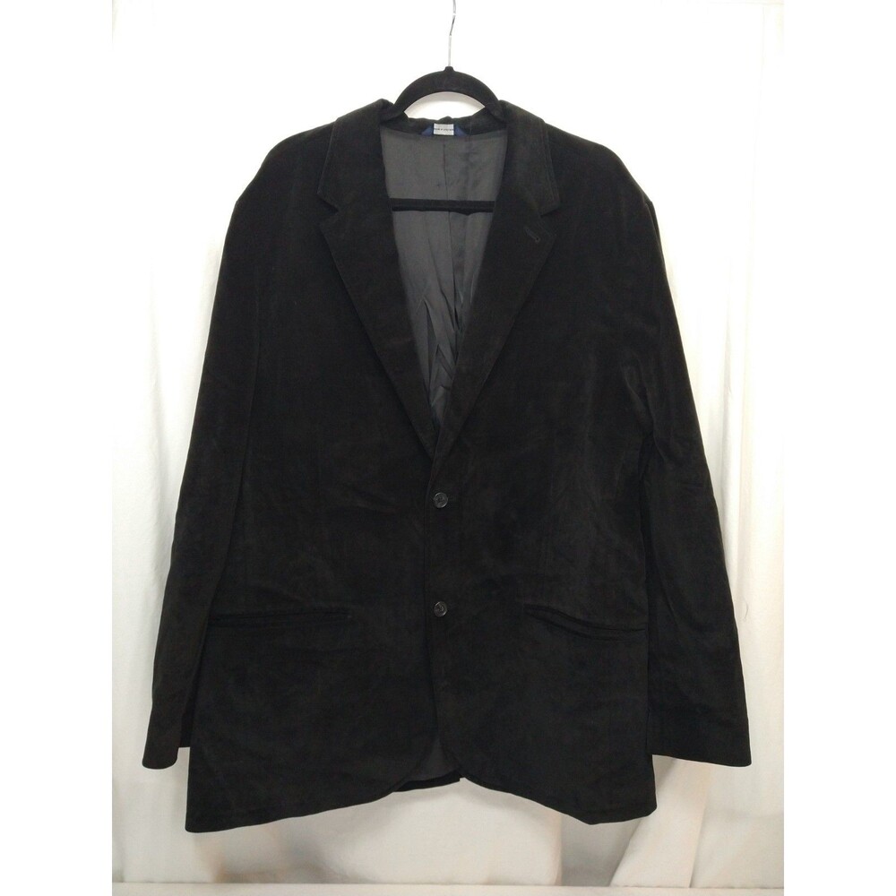 Gap Menβs XL Velvet Black Sport Coat Blazer Suit Jacket Holiday Cocktail Party
